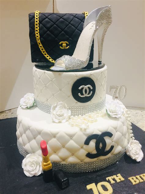 glamorous chanel birthday cake